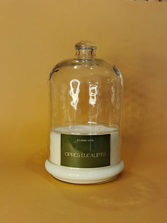 Vela Classic Domo Alto 13oz - Flama Viva - Velas, Aromas & Decor