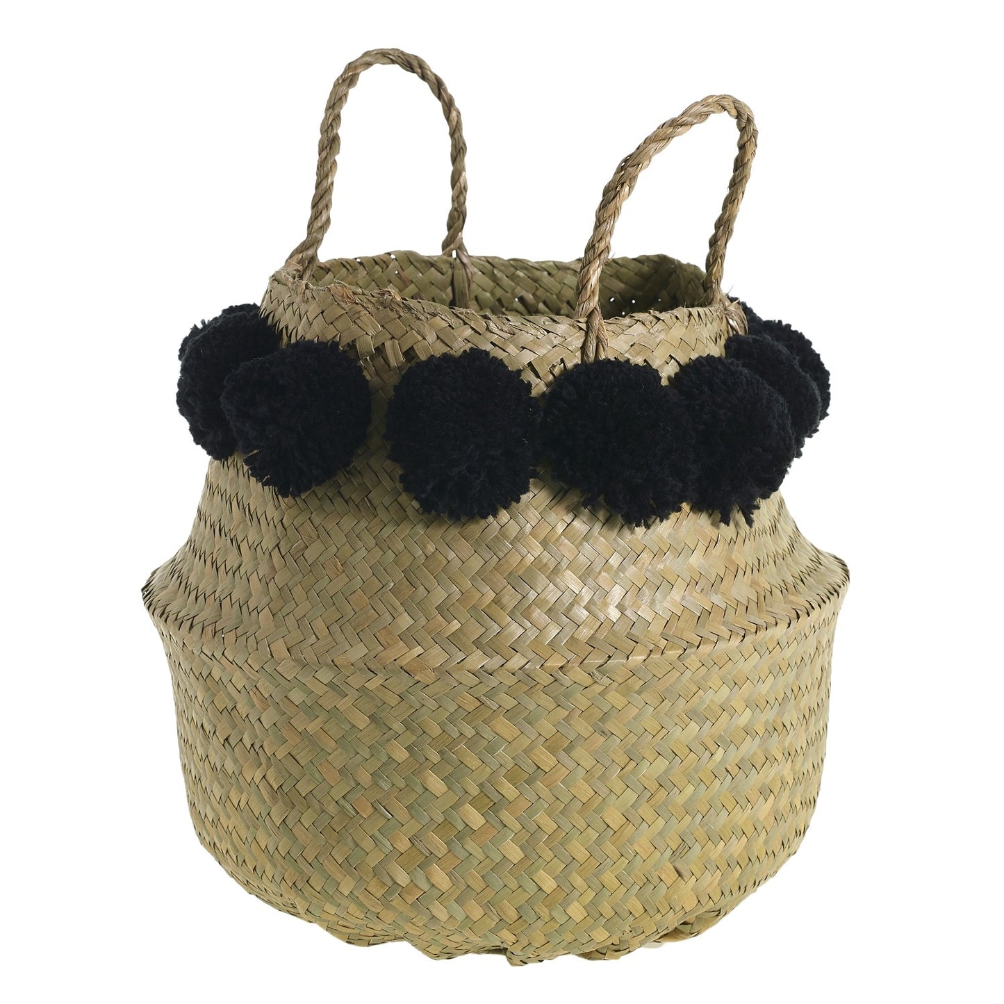 Cesta con Pompón - Flama Viva - Velas, Aromas & Decor